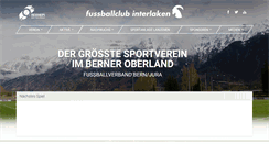 Desktop Screenshot of fcinterlaken.ch
